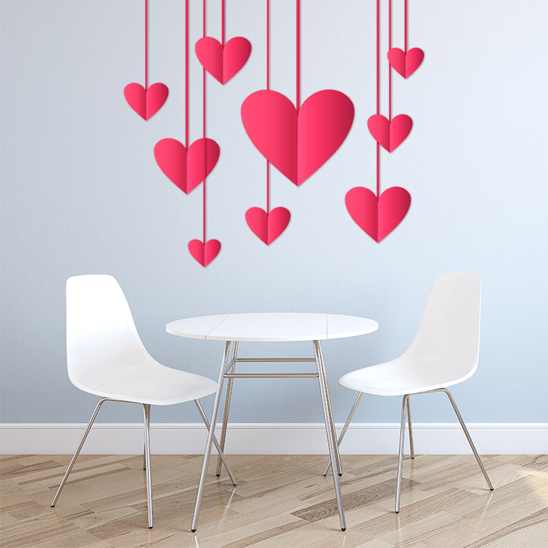 Wall Hearts Wall Decals Wall Shape Wall Decals