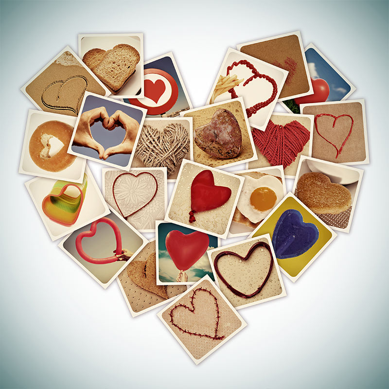 Photo Collage Heart Shaped Photo Collage