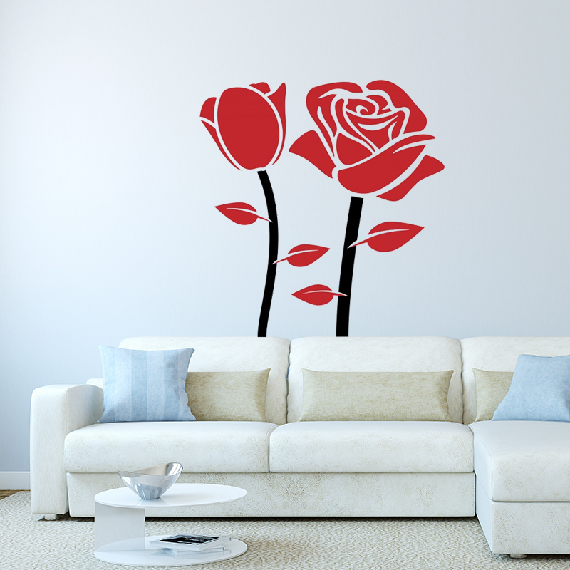Rose Wall Decals Rose Beautiful Wall Decals
