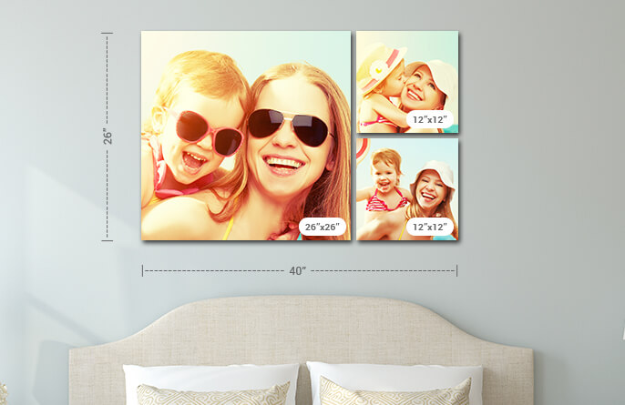 Canvas Photo Wall Display