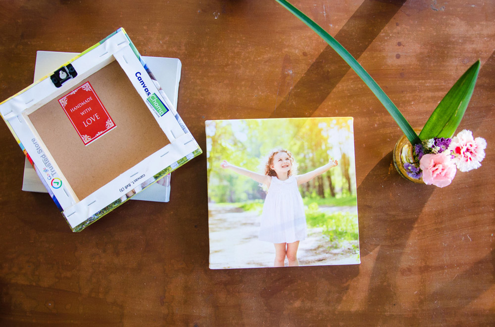 Stretched Canvas Of Baby Girl