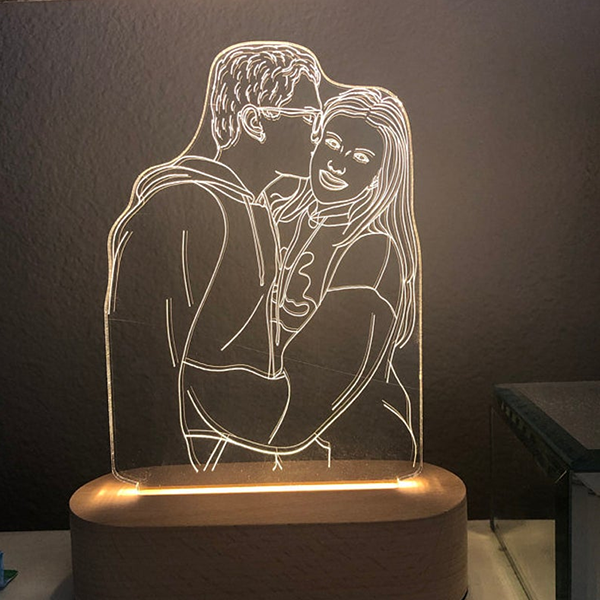 custom photo 3D lamp