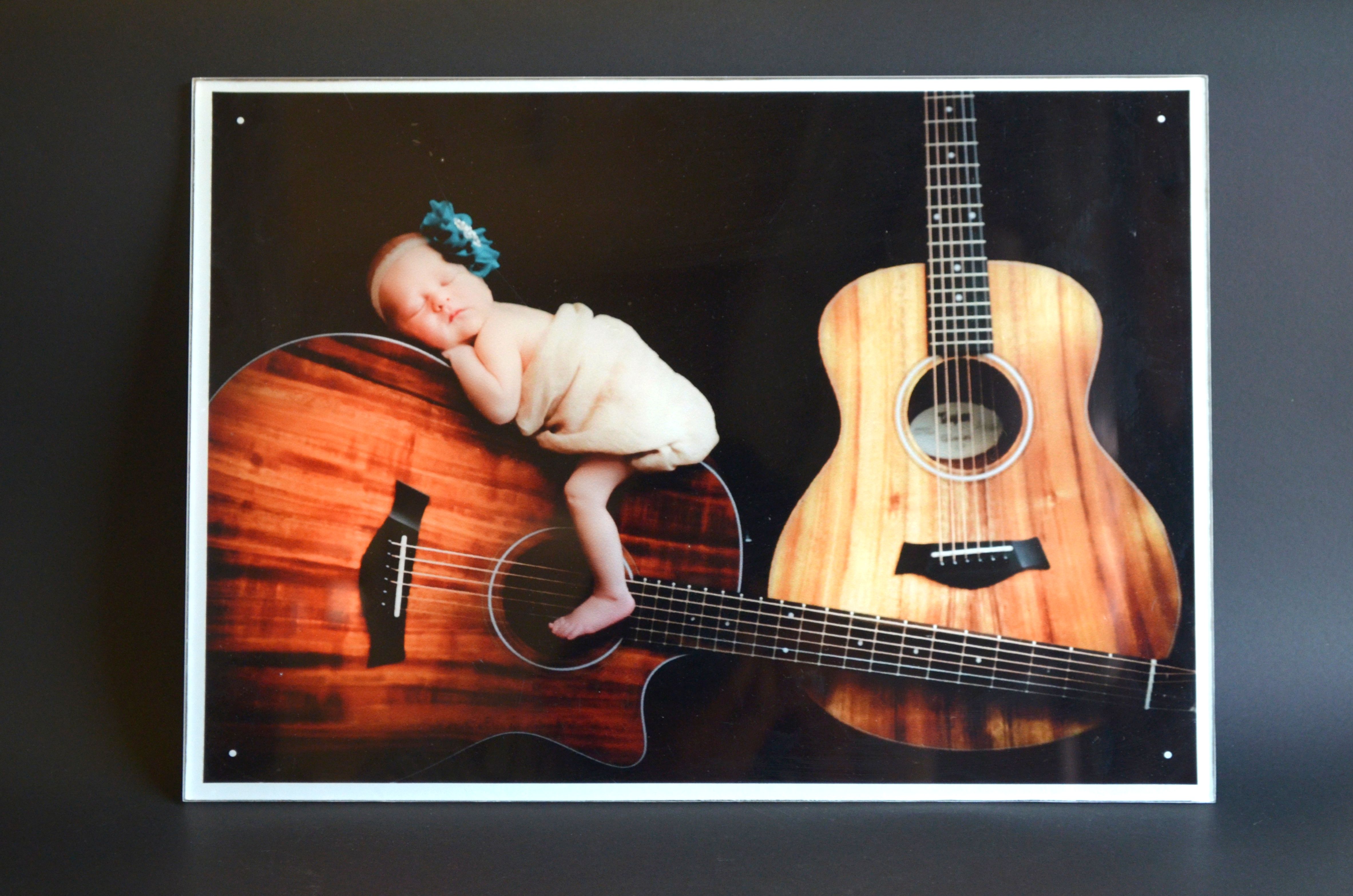 newborn baby photo acrylic print