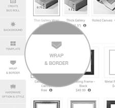 Wrap or frame?