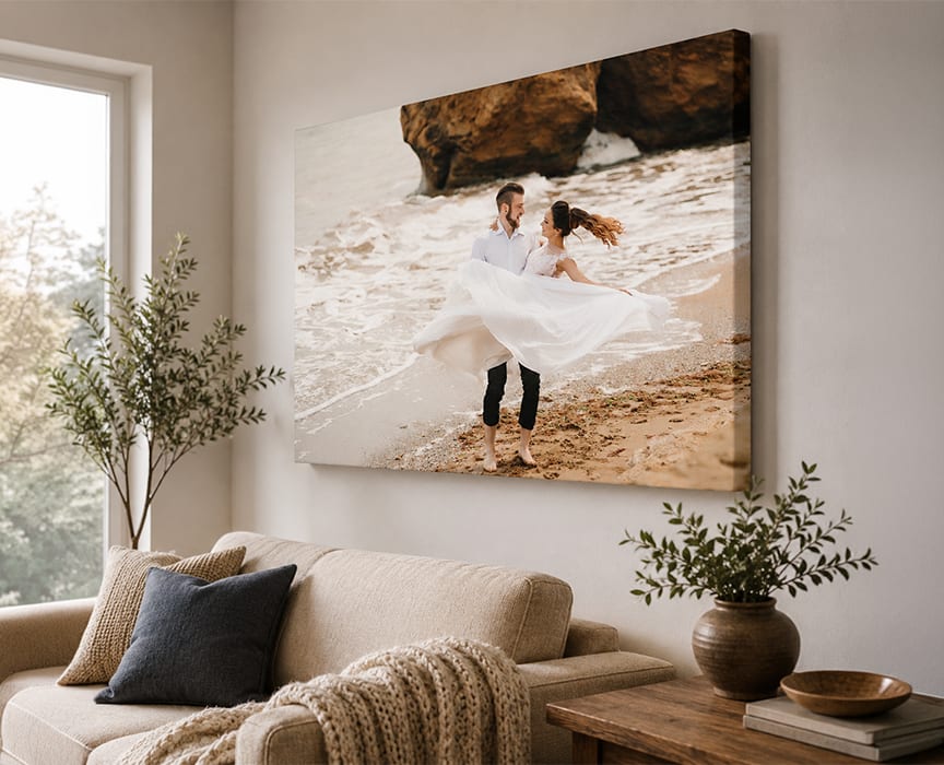 Choose Gallery Wrap for a Seamless Look