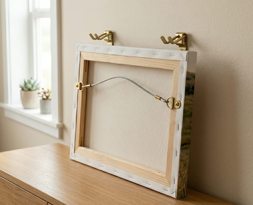Use Wire Hanging for Larger Canvas Prints