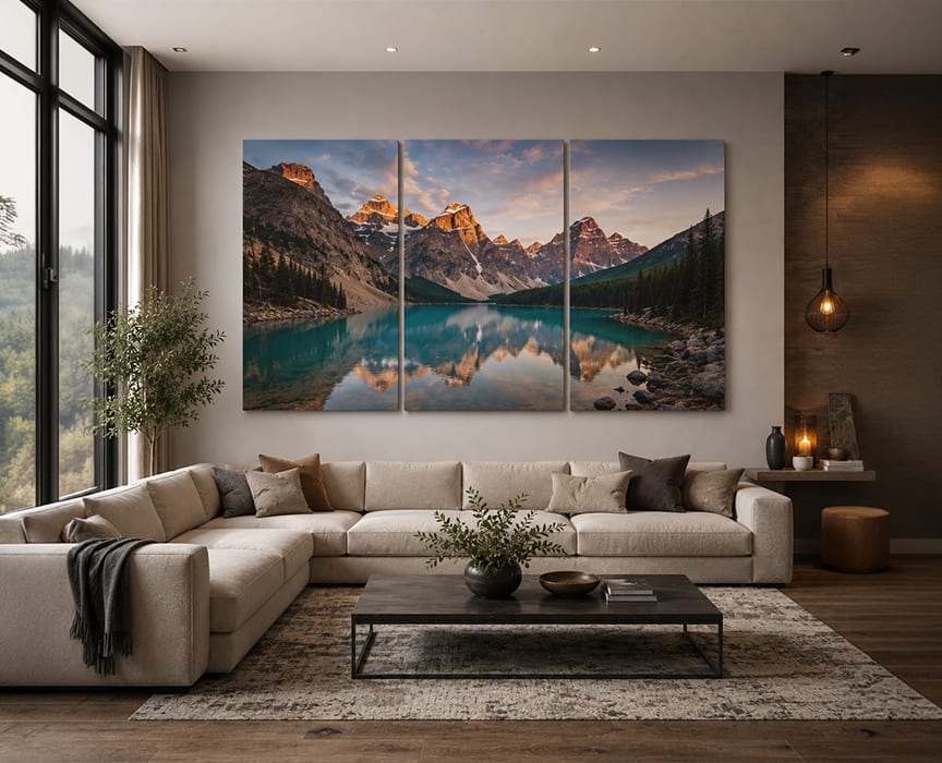 Use Multi-Panel Prints for Wide Walls