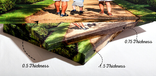 Wrap Thickness Option for Canvas Print Wrap Thickness Option for Canvas Print