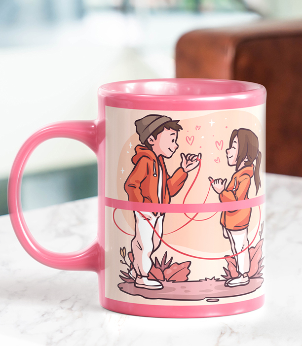 Pink Collage Photo Mug