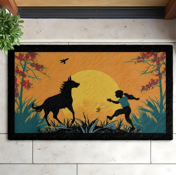 Custom printed door mats