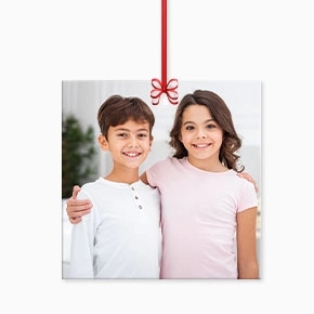 Sibling Photo Ornament