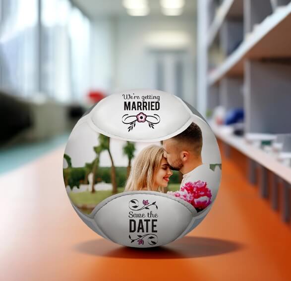 Kickstart Your Love Story with a Custom Soccer Ball 