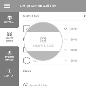 Pick a Shape and Size