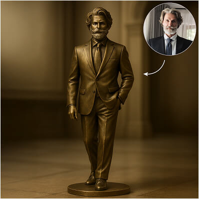 Historical Figure Metal Statues