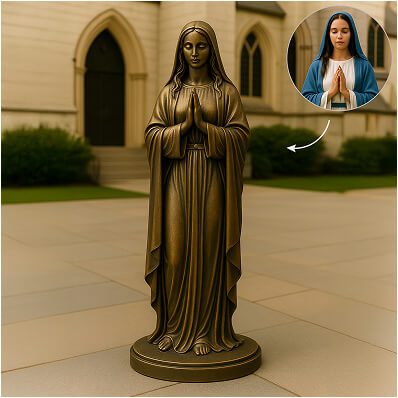 Religious Metal Statues