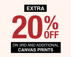 Extra 20% Off on 3rd and Additional Canvas Prints - Code: CANVASSALE