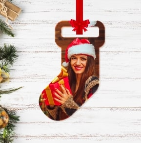 Stocking Photo Ornament Thanksgiving Sale