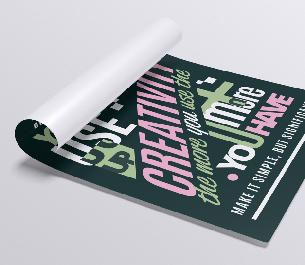 Custom Poster Print Close View