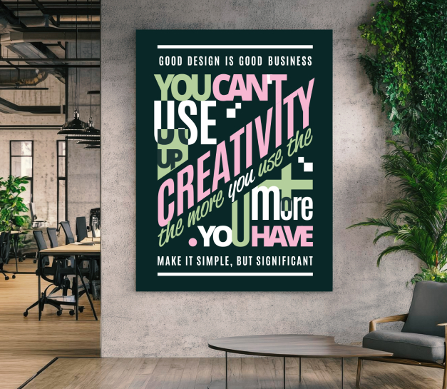 Custom Poster Print In-Room View