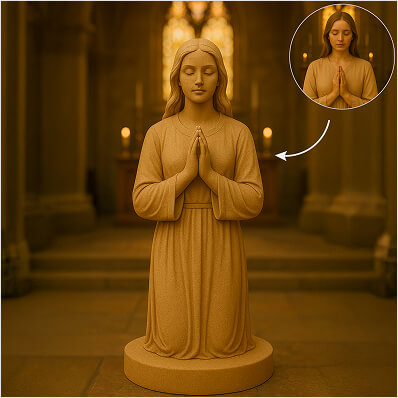 Sandstone Religious Statues