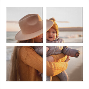 Canvas Photo Split Panels for Mother's Day