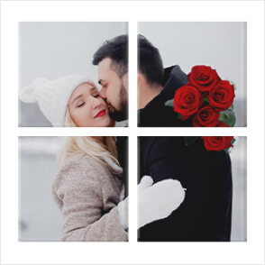 Canvas Photo Split Panels for Valentine's Day