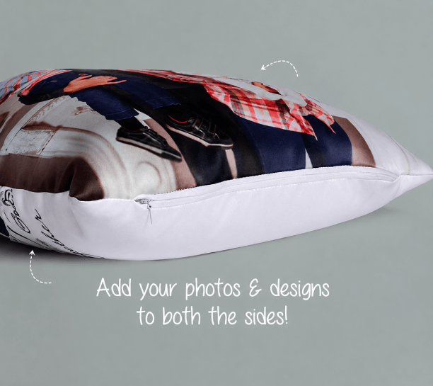 Add your photos and designs to both sides