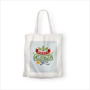 Christmas Printed Canvas Tote Bags