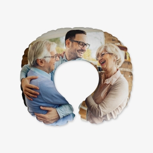 Grandparents Photo on Neck Pillow