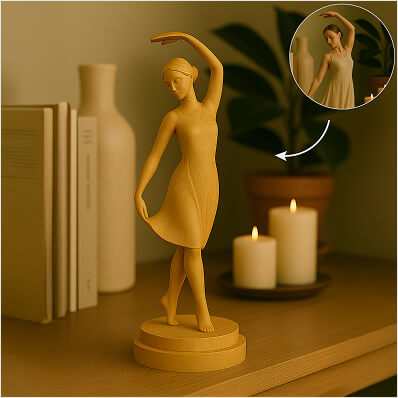 Wood Statues for Home Décor